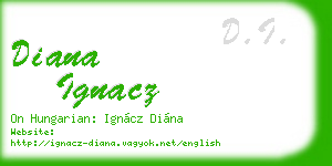diana ignacz business card